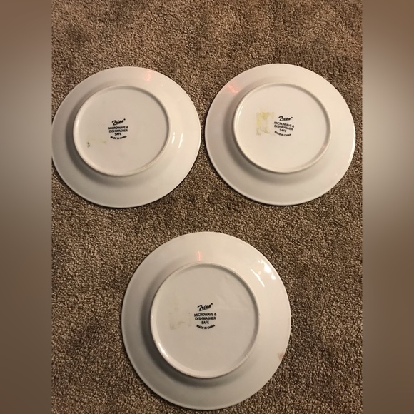 Cute 3-Piece Set Trisa Cafe Coffee Latte Espresso Themed collectible plates - Picture 4 of 5